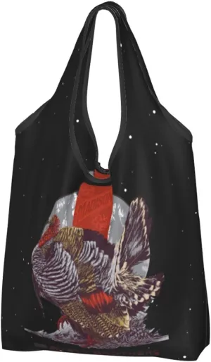 The Avett Musics Brothers Foldable Portable Shopping Shoulder Tote for Women Weekender Handbag Reusable Grocery Bag