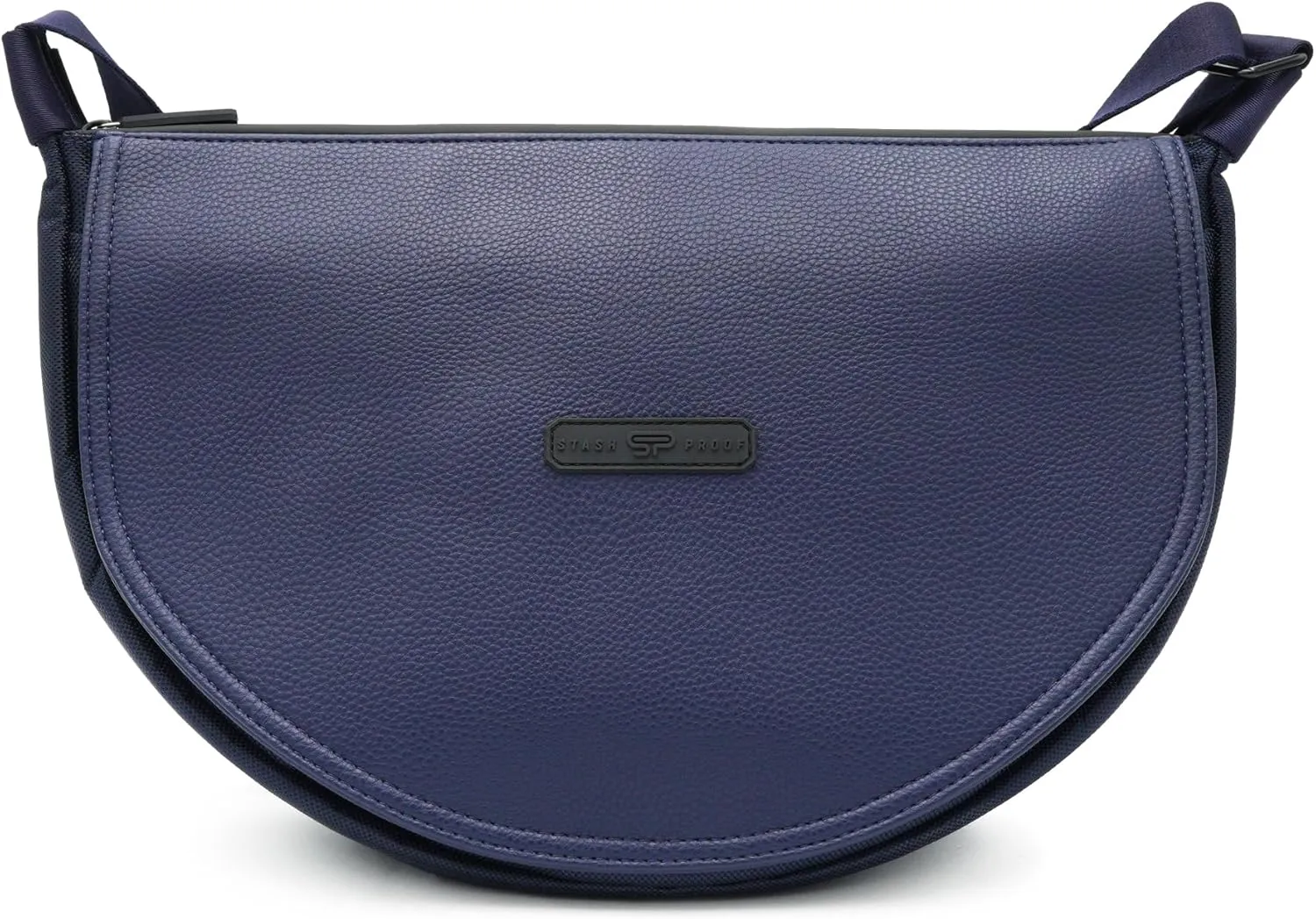 The Lowkey Crossbody smell proof Bag – Unisex Lightweight Water-proof Sling Bag with Wide Shoulder Strap for men, women, Chest Bag Pocket, tablet bag, Travel, Fashion, leather blue & Everyday Use