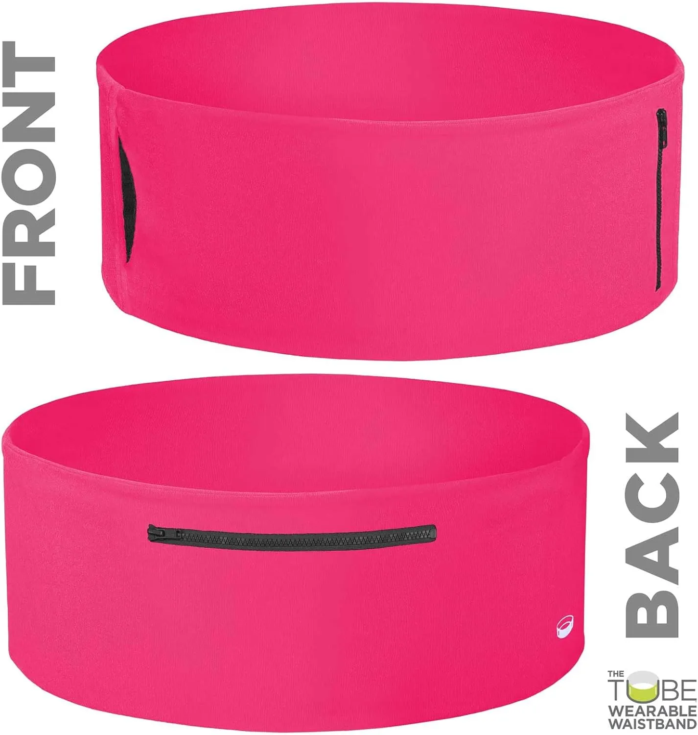 The TUBE® Waistband Official Product. Unisex Waistband with Zippers (Men, Women, Youth). Fits most current and older smartphones. Running Belt/Fanny Pack for Fitness, Travel, Money Storage and More!