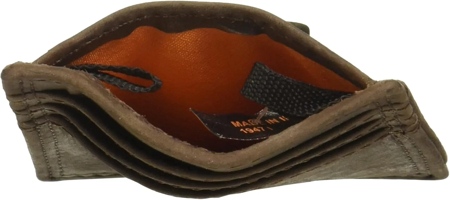 Timberland PRO Men's Leather Front Pocket Wallet with Money Clip Accessory