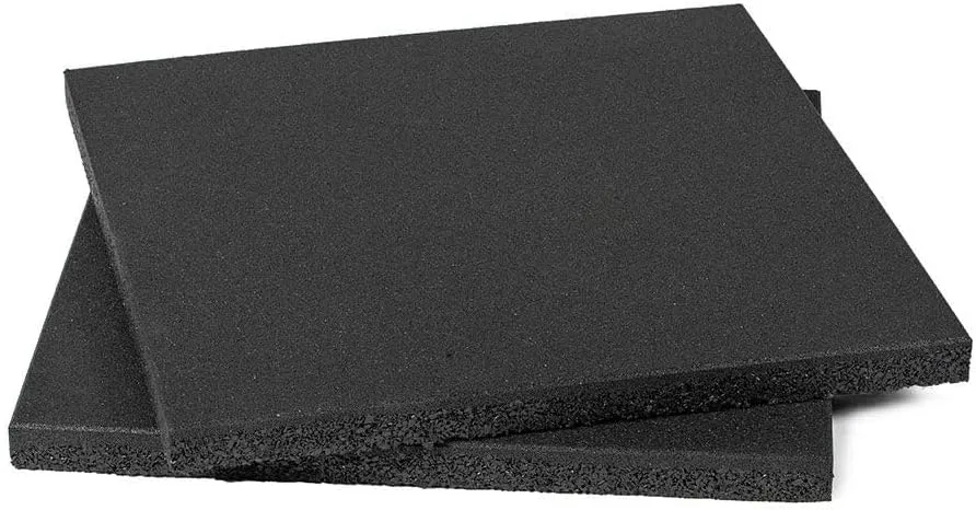 Titan Fitness 2 Pack Rubber Lifting Tiles, 24" x 24" Shock-Absorbing Platform Tiles, 1.6" Thick, for Deadlift or Olympic Lifting, Floor Protection Mats