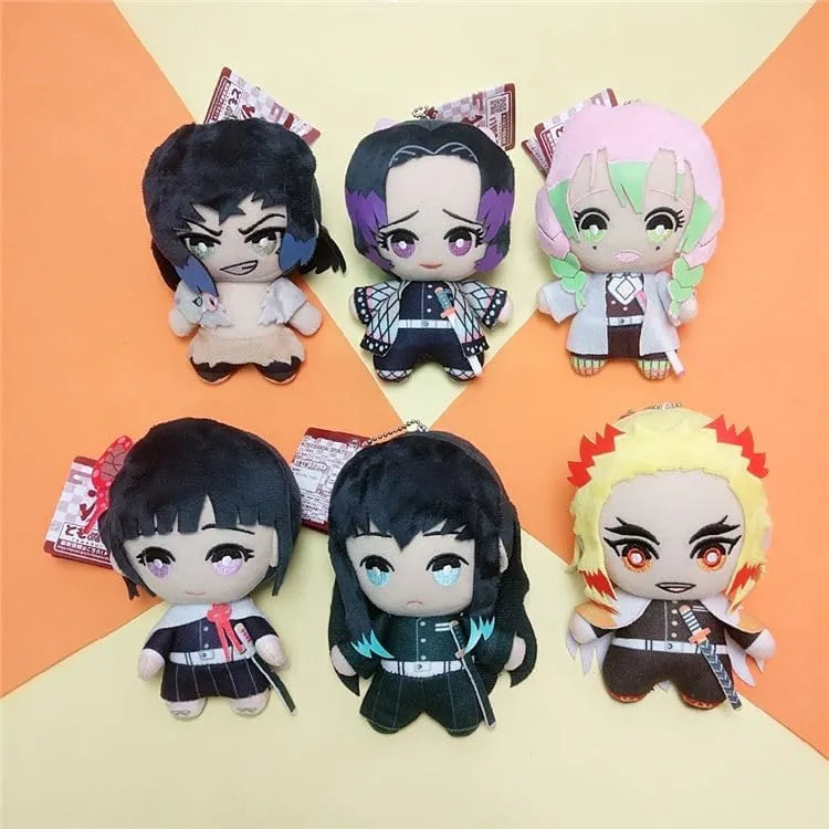 Tomioka Giyuu Plush Stuffed Q Version Action Figures Plushie Stuffed Living Room Sofa Bedroo Decoration Gift 5.9in