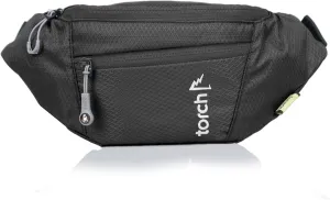 TORCH Fanny Pack for Men Crossbody - Waist Bag for Women with Compass Survival & Secret Pocket, Shoulder Bag Men Women for Travelling, Workout, Running, Outdoor - Hamura (Grey)