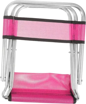 Toyvian Compact Folding Chair for Outdoor Activities Lightweight Portable Camping Chair for Fishing Traveling and Picnics Durable Frame with Mesh Cloth Design