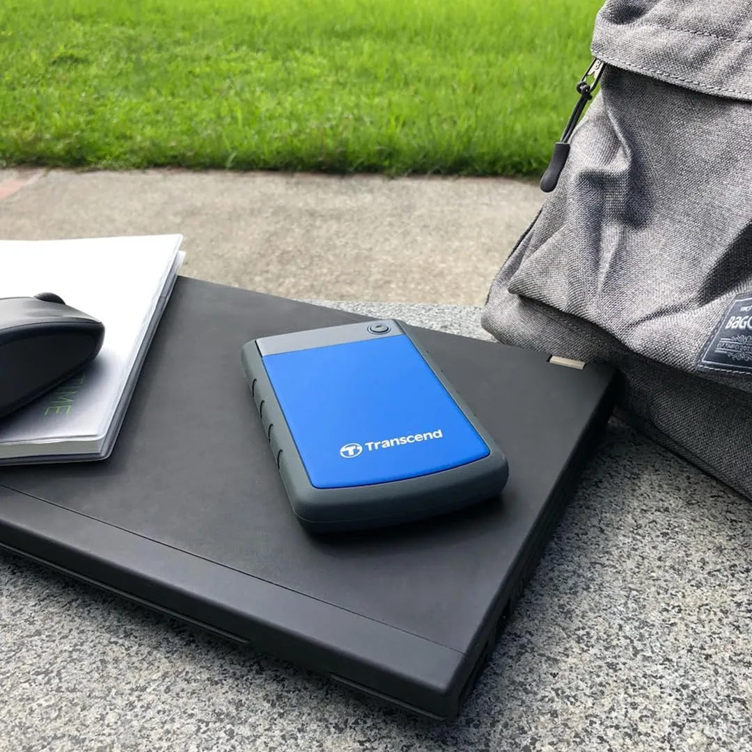 Transcend 1TB USB 3.1 Gen 1 StoreJet 25H3B SJ25H3B Rugged External Hard Drive TS1TSJ25H3B Blue