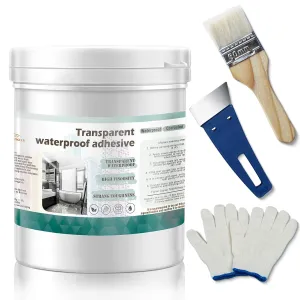 Transparent Waterproof Coating, Invisible WaterproofAgent ，Transparent Waterproof Sealan, Indoor & Outdoor Waterproof Coating (17.5oz.)