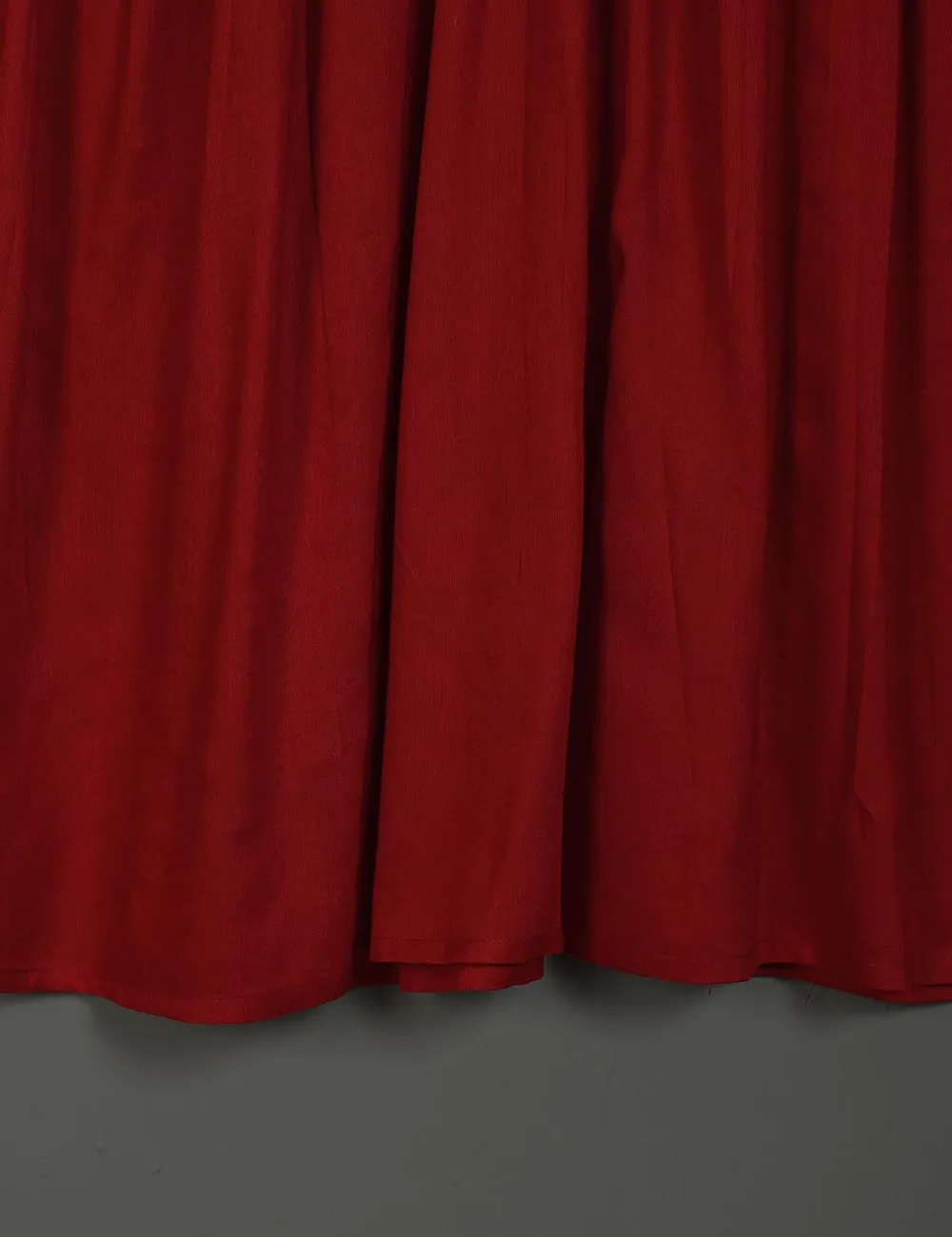 TS-164C-Red - Linen Frock