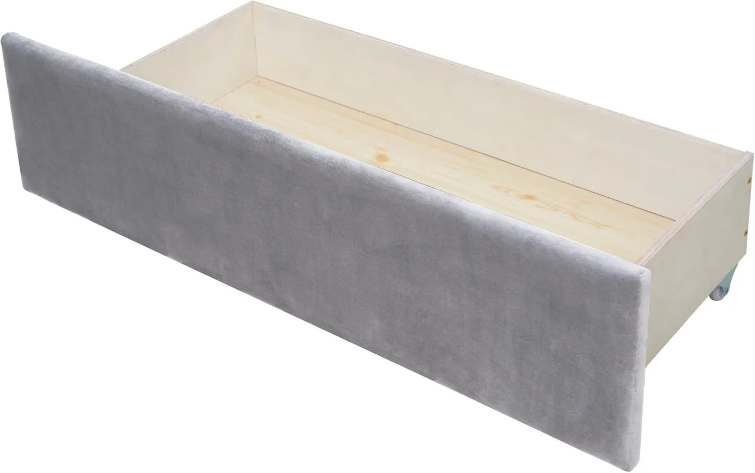 Tufted Daybed with Storage Drawers, Twin Size Upholstered Daybed with Drawers, Velvet Sofa Couch Bed Grey(Grey B,Twin)
