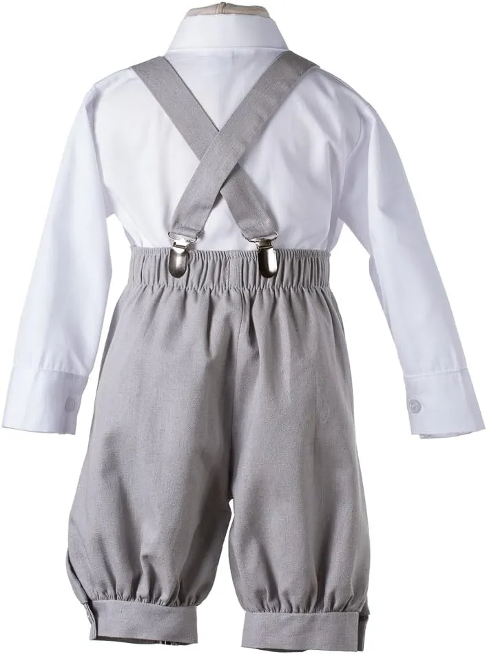 Tuxgear Boys Linen Knickerbocker Outfit with Pageboy Hat