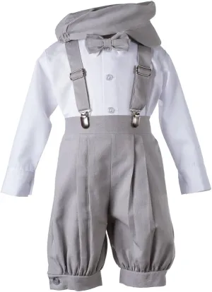 Tuxgear Boys Linen Knickerbocker Outfit with Pageboy Hat