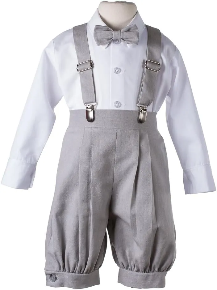 Tuxgear Boys Linen Knickerbocker Outfit with Pageboy Hat