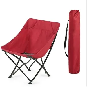 Ultralight Portable Folding Chair with Rest, Stainless Steel Frame, Heavy Duty 240kg Capacity for Camping, Fishing, Beach