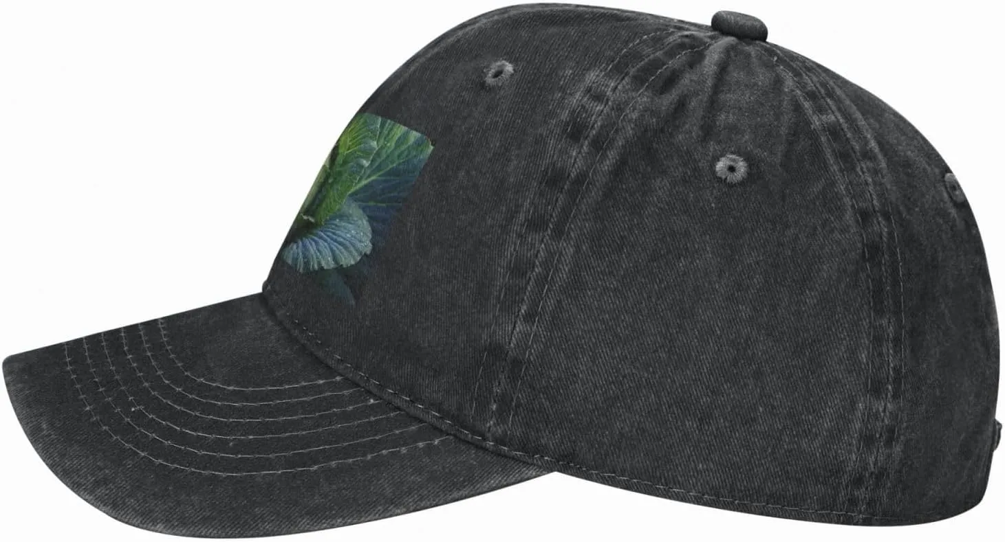 Unisex Denim Baseball Cap Classic Breathable Brim Hat Bright Cabbage Trucker Hat Adjustable Dad Hat Casual Outdoor Sun Hat