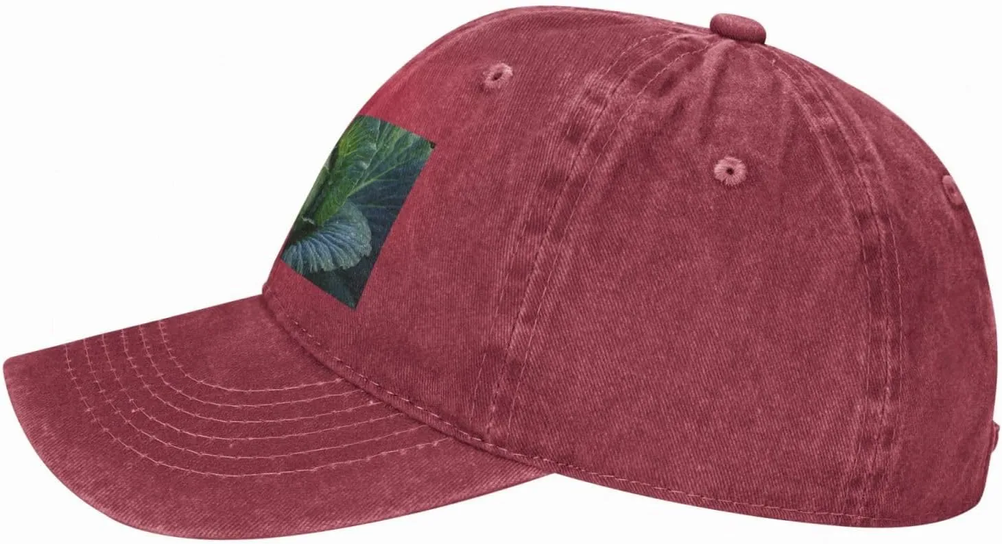 Unisex Denim Baseball Cap Classic Breathable Brim Hat Bright Cabbage Trucker Hat Adjustable Dad Hat Casual Outdoor Sun Hat