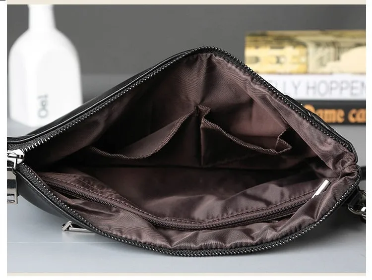 Unisex Rivet Decorated Clutch