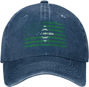 US and Flag of Lea County, New Mexico Baseball Cap for Men Women Adjustable Vintage Washed Cotton Dad Hat