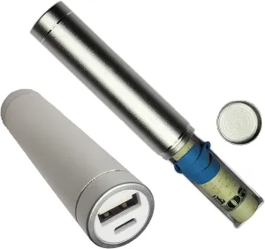 USB Charger Diversion Safe (2 Pack) - Realistic Looking USB Charger with Secret Stash Container | Cash Stash Can Secret Compartment Hidden Compartment Containers Storage Hiding Places for Valuables