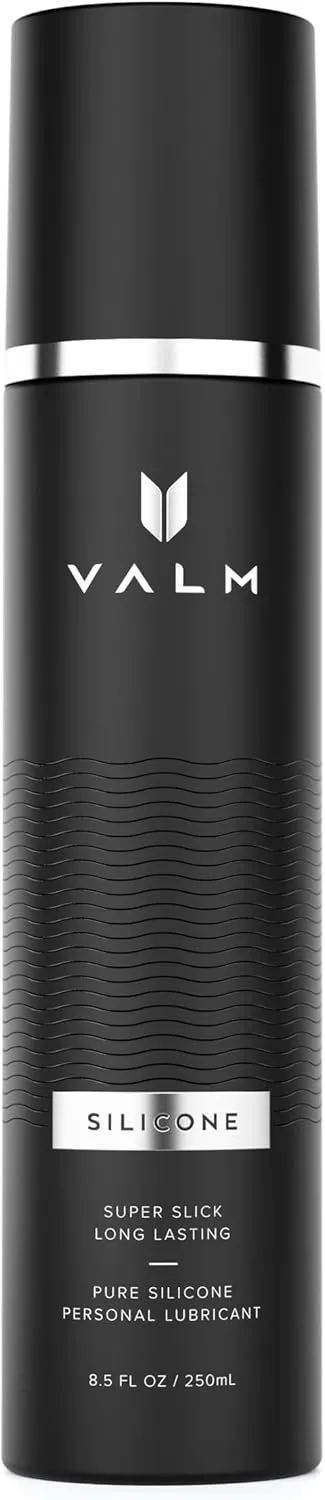Valm Silicone Lube, Long Lasting, Silicone-Based Personal Lubricant for Men, Women, & Couples, 8.5 Fl Oz