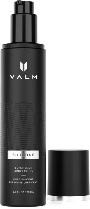 Valm Silicone Lube, Long Lasting, Silicone-Based Personal Lubricant for Men, Women, & Couples, 8.5 Fl Oz