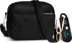 Vantamo Crossbody Shoulder Bag with Anti Theft and RFID Protection and Personal Alarm for Women