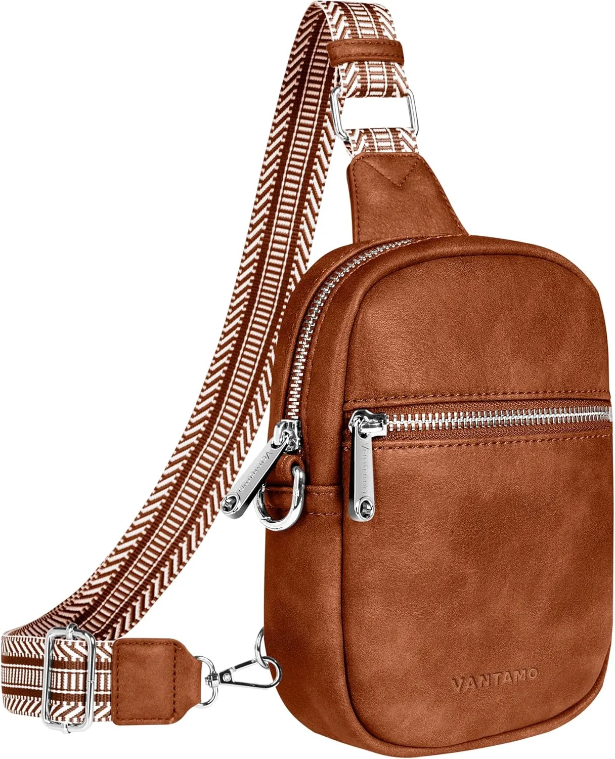 Vantamo Small Crossbody Bags for Women, Sling Bag with RFID & Anti-Pickpocket Clip, Adjustable Strap Cross Body Fanny Packs