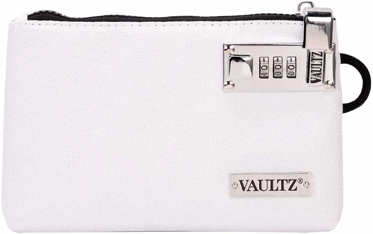 Vaultz Locking Accessories Pouch, 5x8 Inches, White (VZ03988)