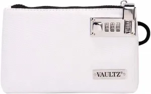 Vaultz Locking Accessories Pouch, 5x8 Inches, White (VZ03988)