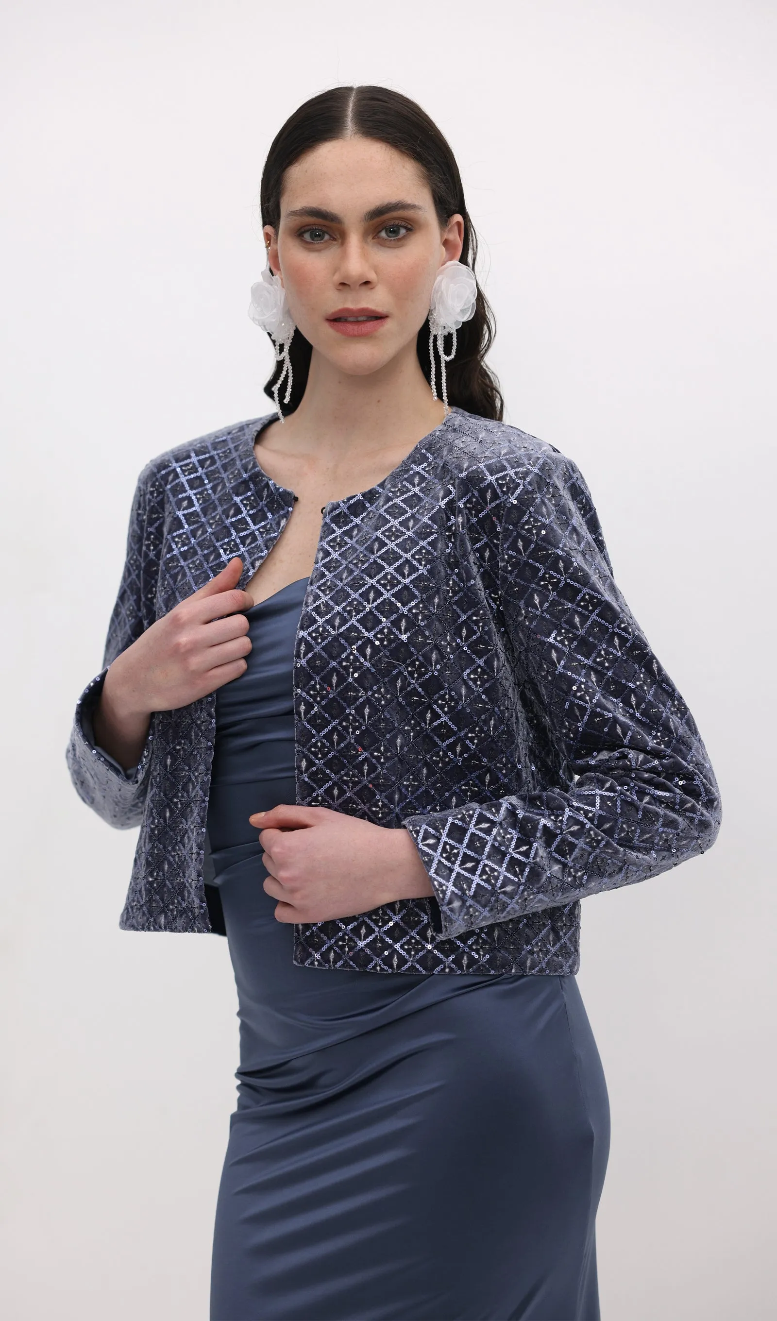 Velvet Embellished Jacket