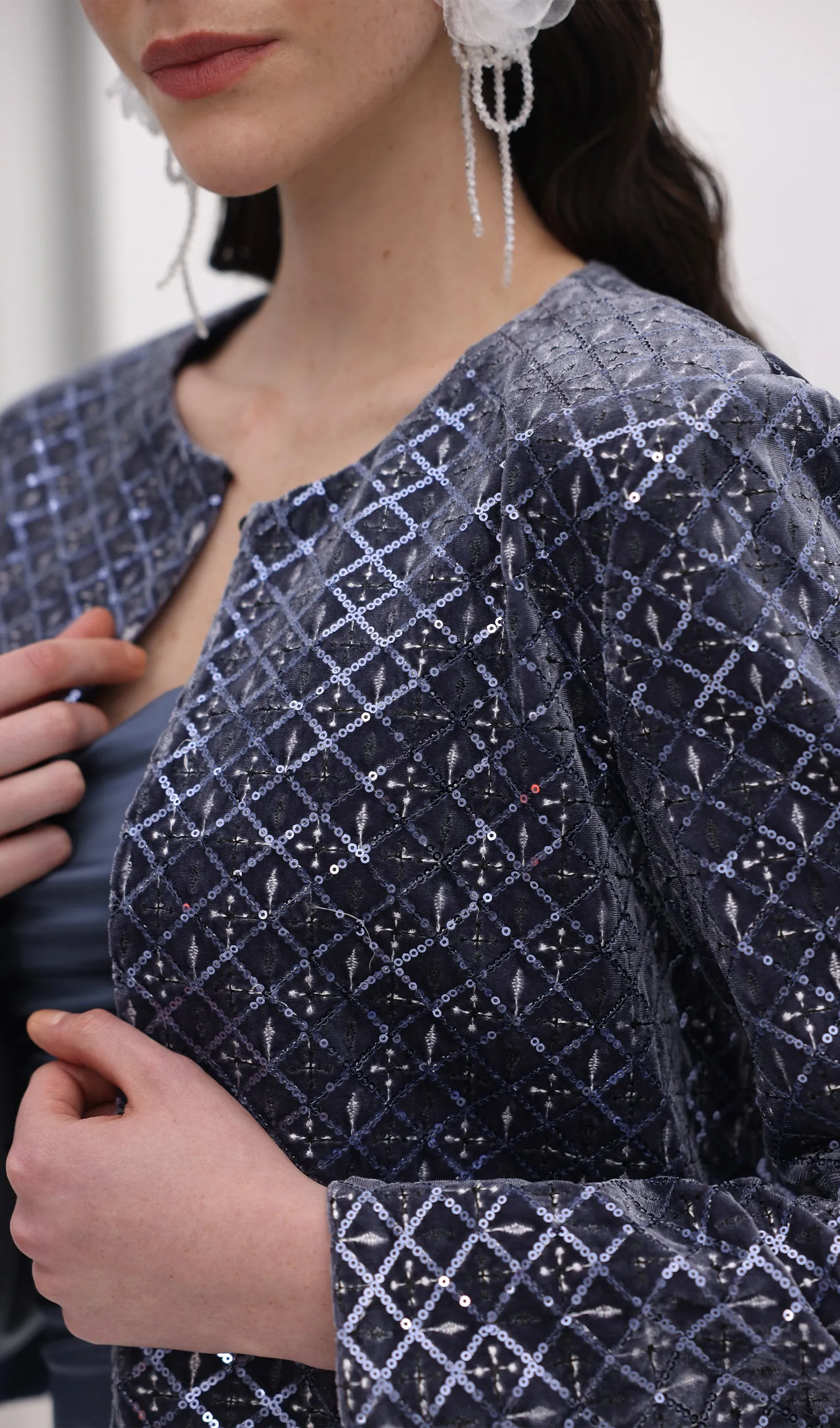 Velvet Embellished Jacket