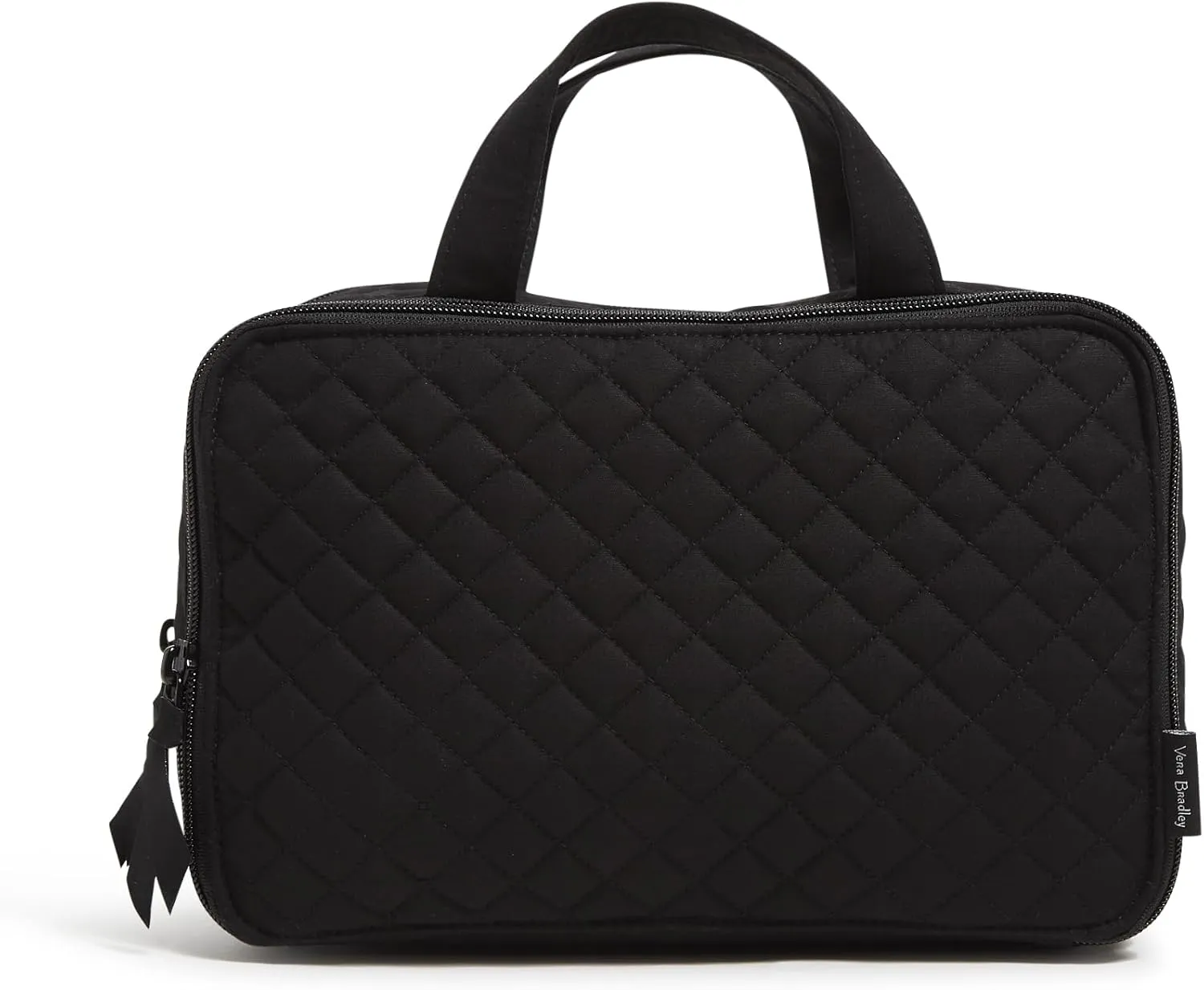 Vera Bradley Cotton Ultimate Travel Makeup Organizer Case, Black