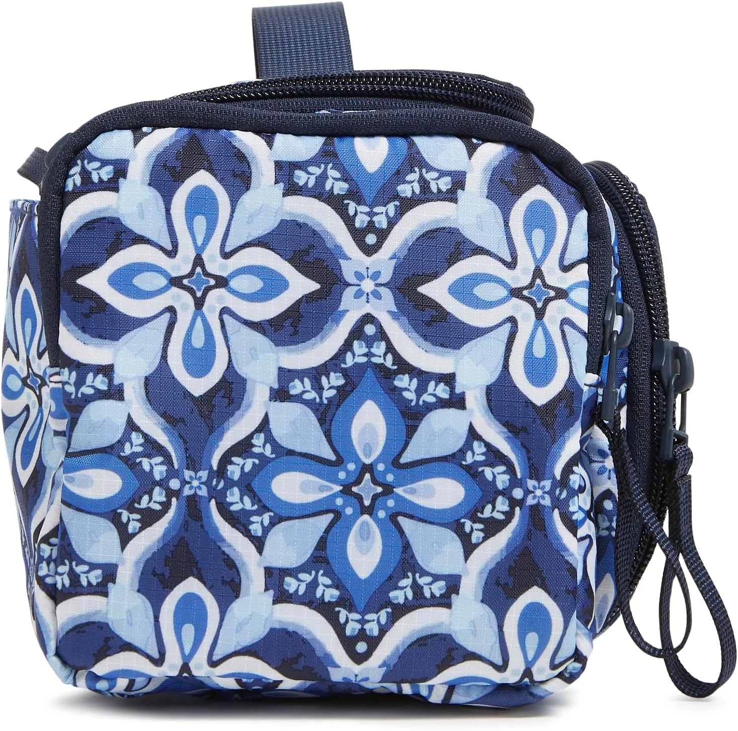 Vera Bradley Ripstop Large Travel Cosmetic Makeup Organizer Bag, Raindrop Medallion