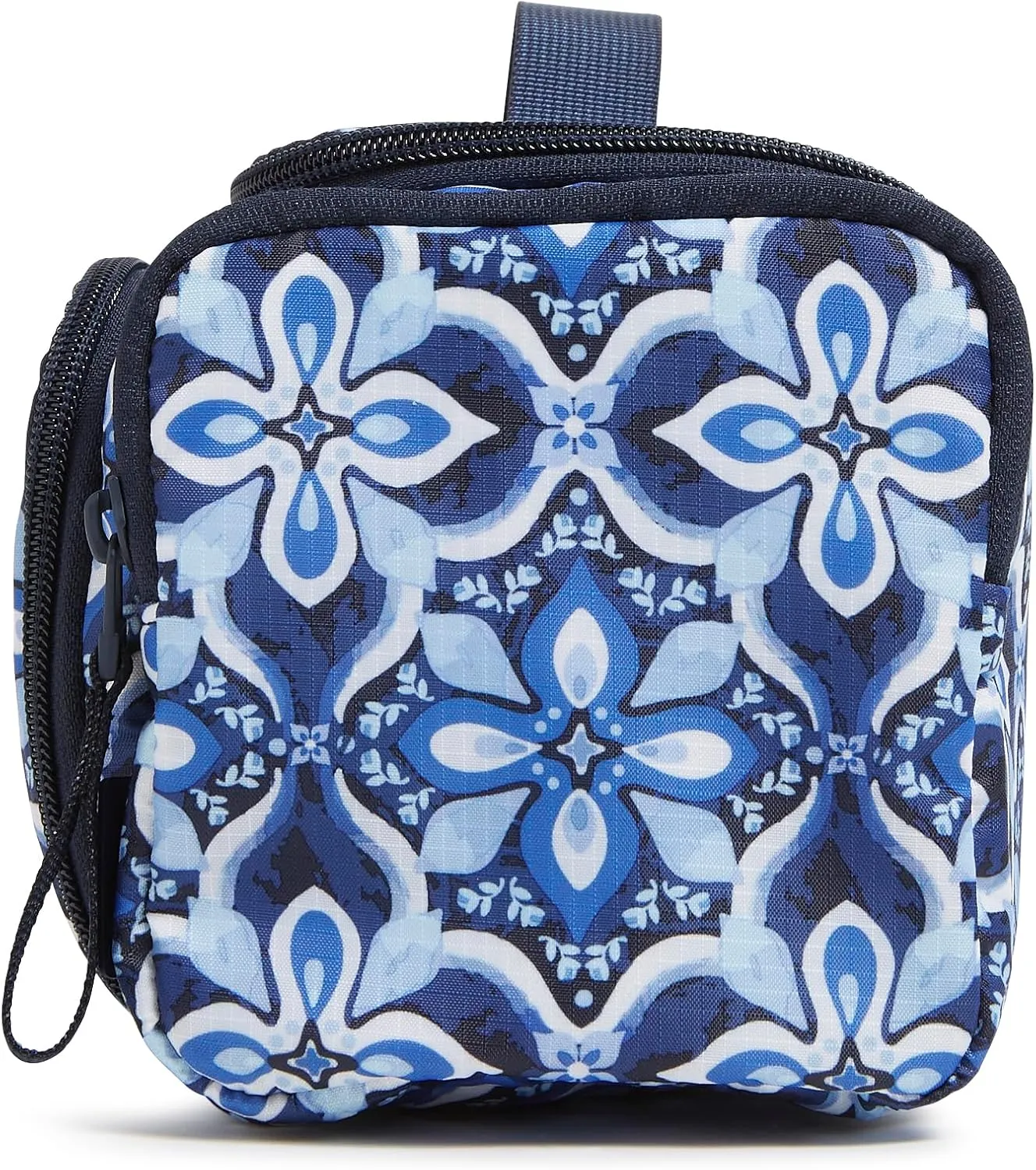 Vera Bradley Ripstop Large Travel Cosmetic Makeup Organizer Bag, Raindrop Medallion