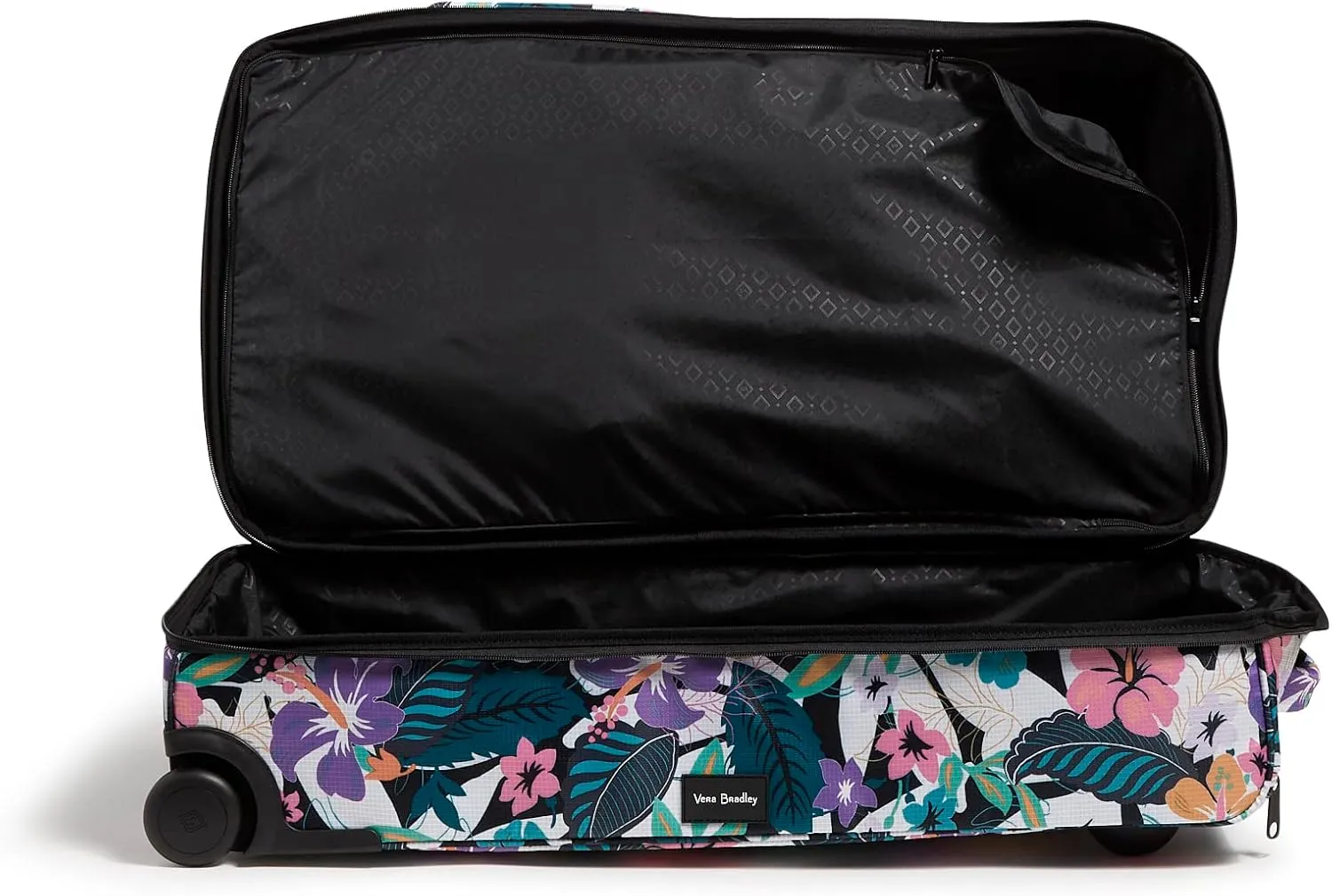 Vera Bradley Women's Recycled Ripstop XL Foldable Rolling Duffel Travel Bag, Island Floral, One Size