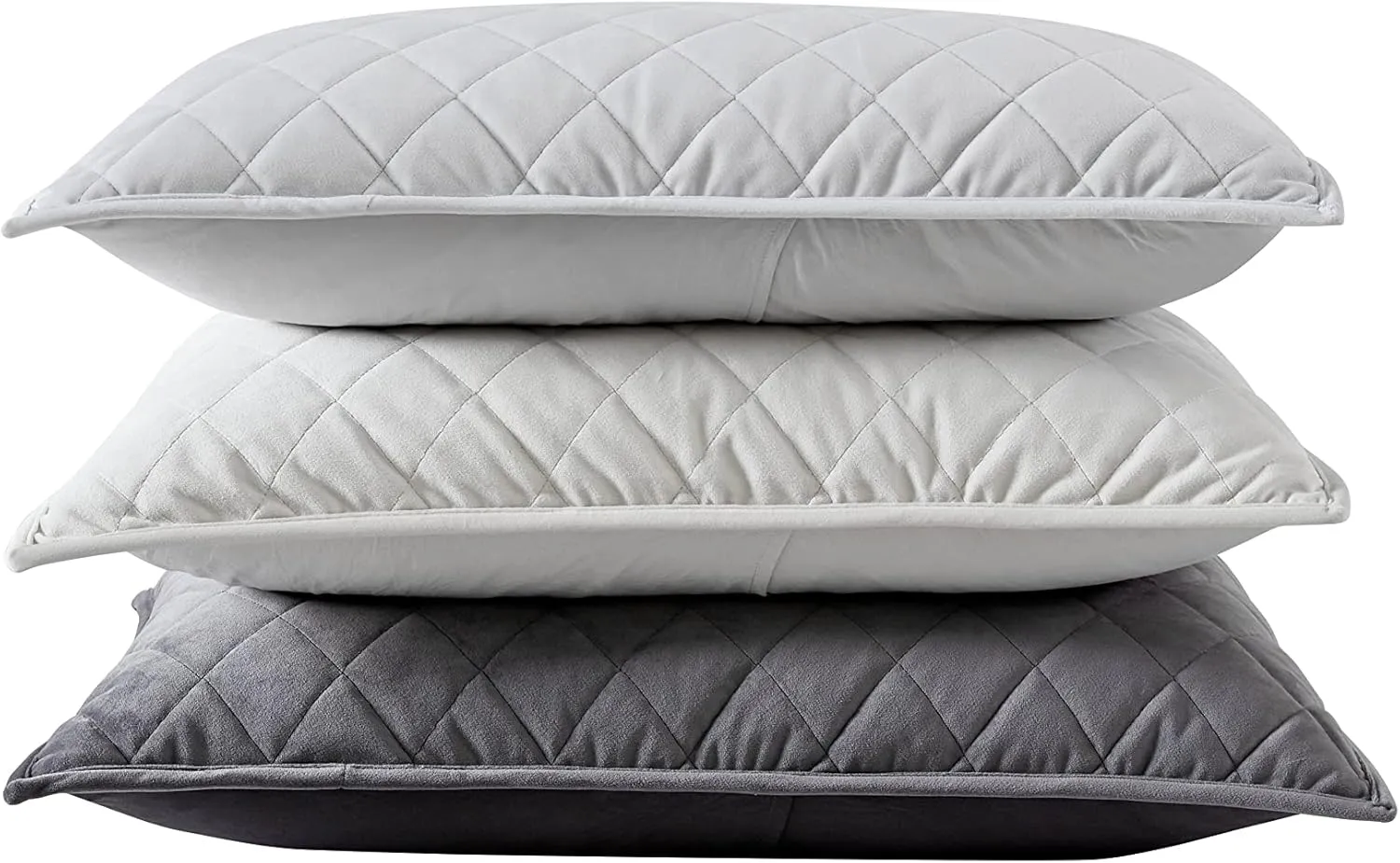 Vera Wang - Queen Quilt Set, Super Soft Bedding Set with Matching Shams, Modern Room Essentials (Diamond Velvet Charcoal Grey, Queen)