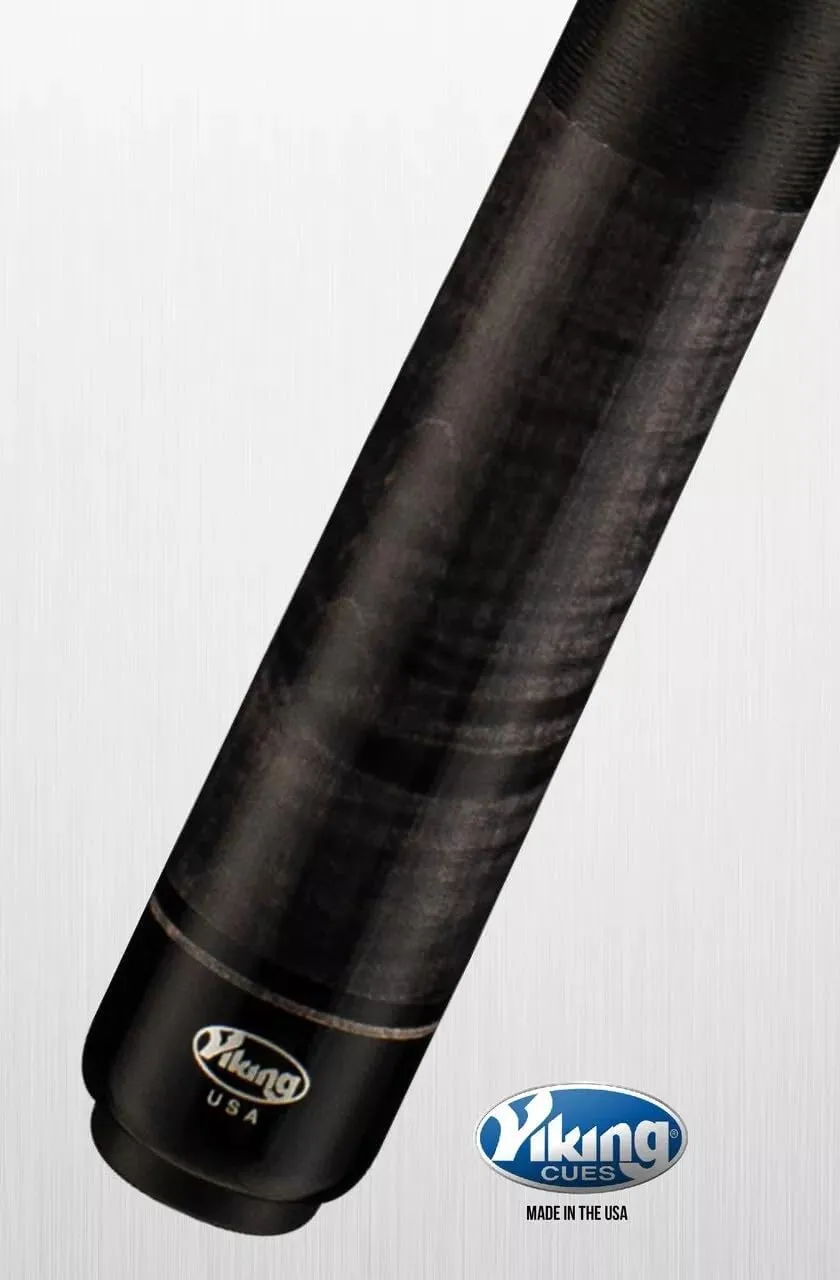Viking Kayano KY0111 Pool Cue | Smoke Stain Curly Maple, Irish Linen Wrap | Upgraded ViKORE Low Deflection Shaft | Made in USA