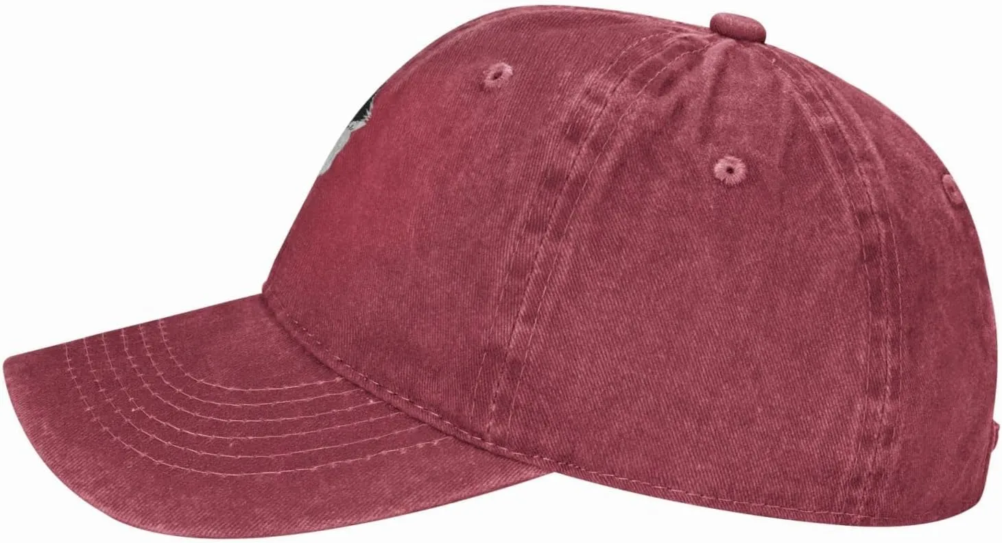 Viking Norse Wolf Raven Rune Adjustable Cowboy Hat Outdoor Travel Casual Hat Sandwich Hat Washed Denim Hat