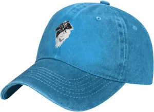 Viking Norse Wolf Raven Rune Adjustable Cowboy Hat Outdoor Travel Casual Hat Sandwich Hat Washed Denim Hat