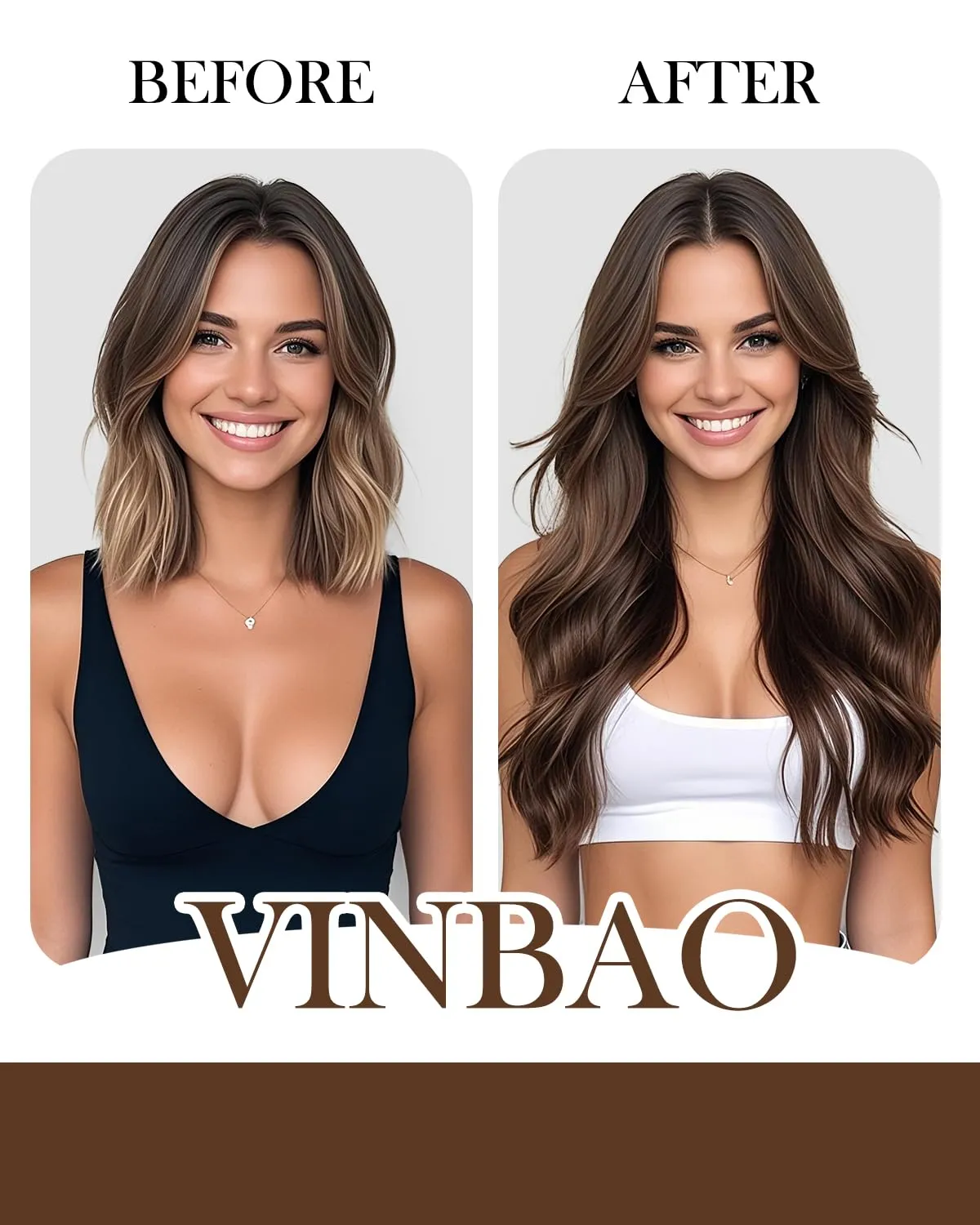 VINBAO U Tip Human Hair Extensions, Natural Black 50s 40g, Human Hair Extensions K Tip Hair Extensions, Hot Fusion Invisible Remy Keratin Hair Extensions 16in U Tip #1B