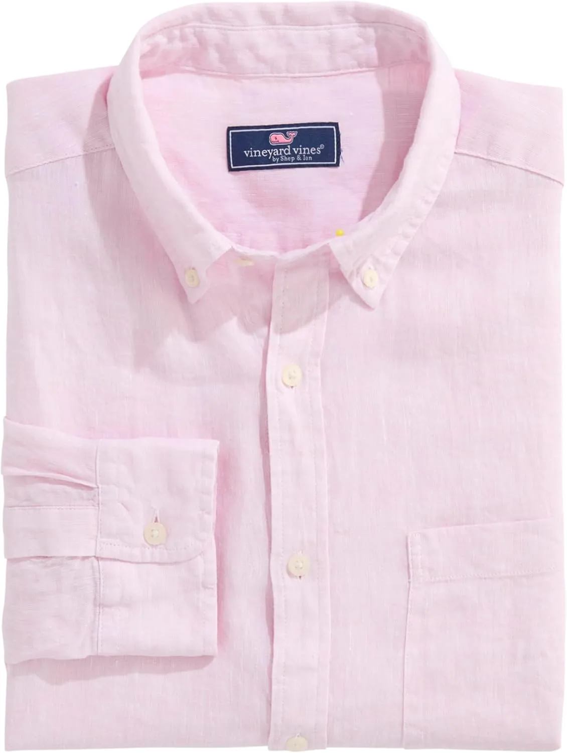 vineyard vines Men's Linen Surfside Solid Shirt