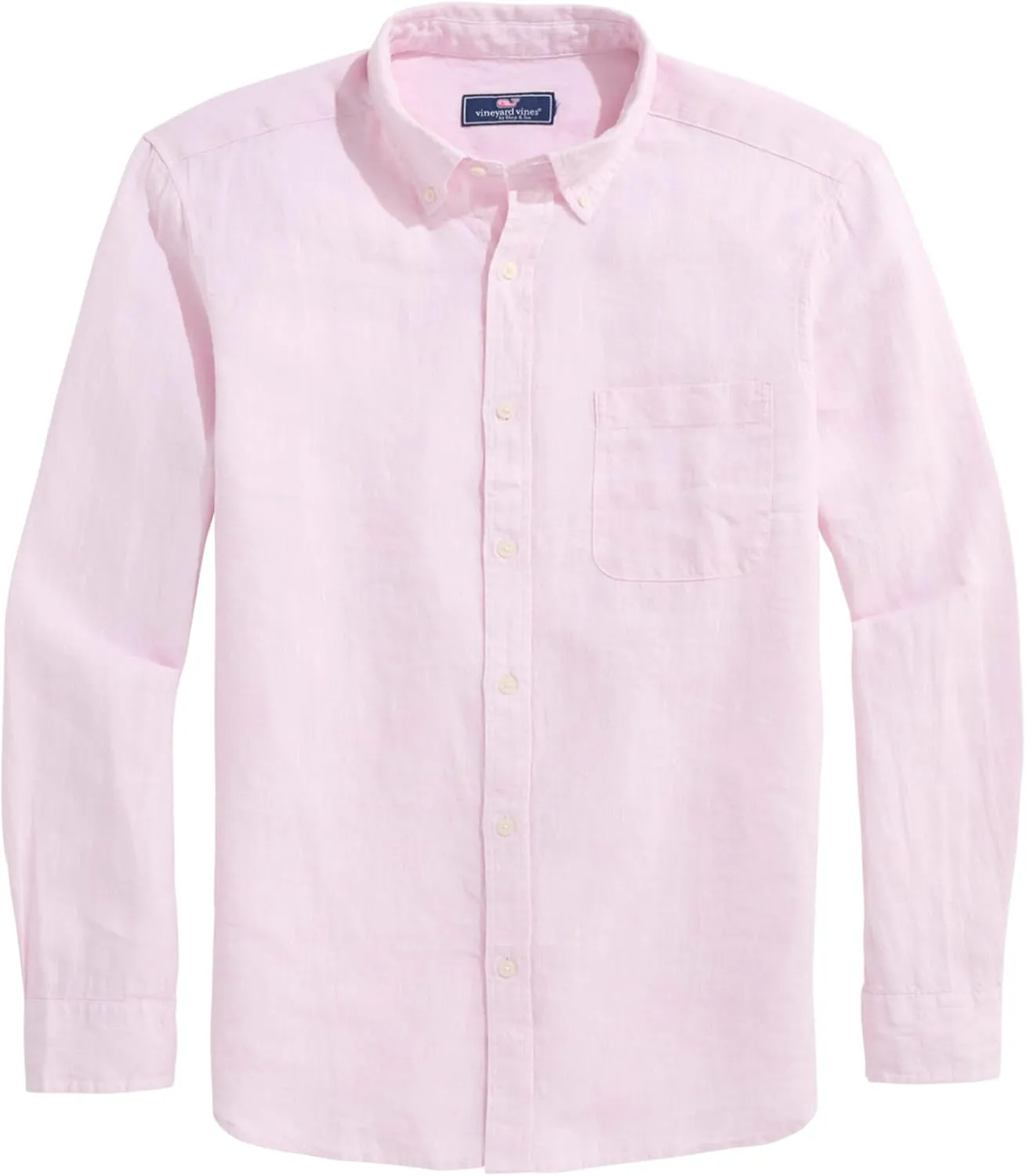 vineyard vines Men's Linen Surfside Solid Shirt