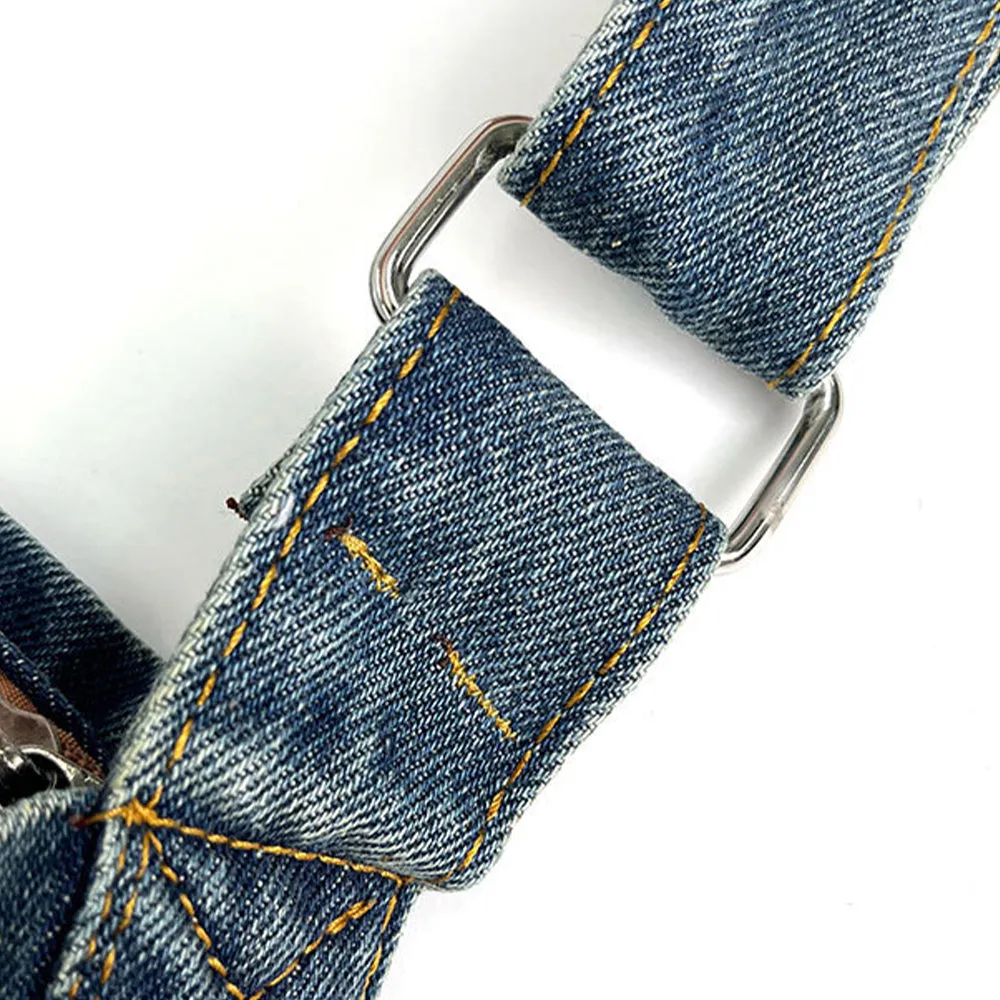 Vintage Washed Denim Crossbody