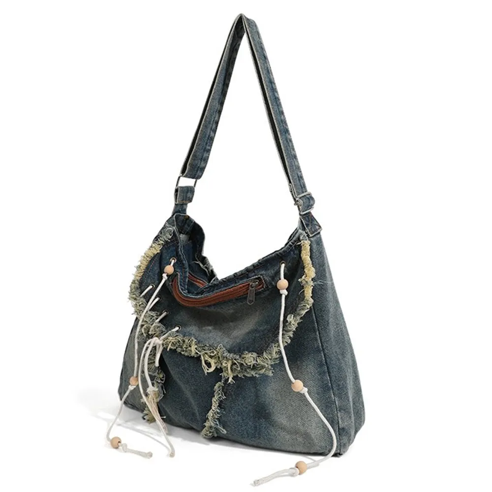 Vintage Washed Denim Crossbody