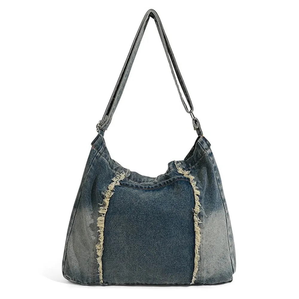 Vintage Washed Denim Crossbody