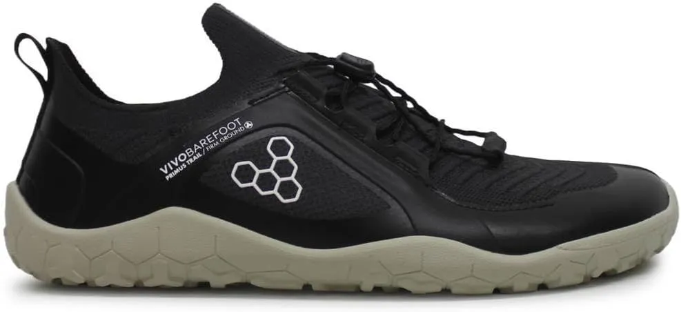 Vivobarefoot Women's Primus Trail Knit FG, Obsidian Pelican, EU 37/ 7 US
