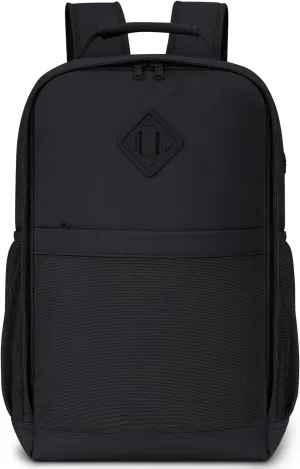WANDF Travel Laptop Backpack for Women Men, 15.6 Inch laptop Bag College Backpack with USB Port, 18x14x8 Personal Item Bag