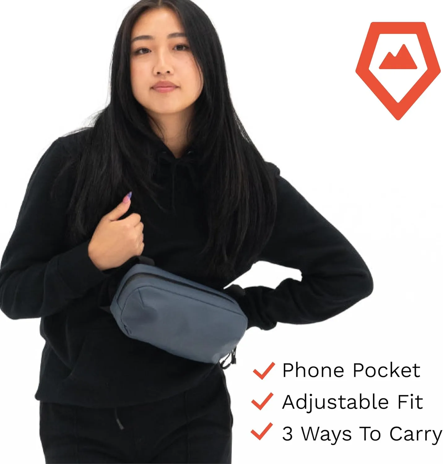 WANDRD All-New D1 Fanny Pack - Crossbody Carry Bag for Hiking, Traveling, Festivals, Sports, and More - Weather-Resistant for Phones, Wallets, Keys, and Camera (Aegean Blue)