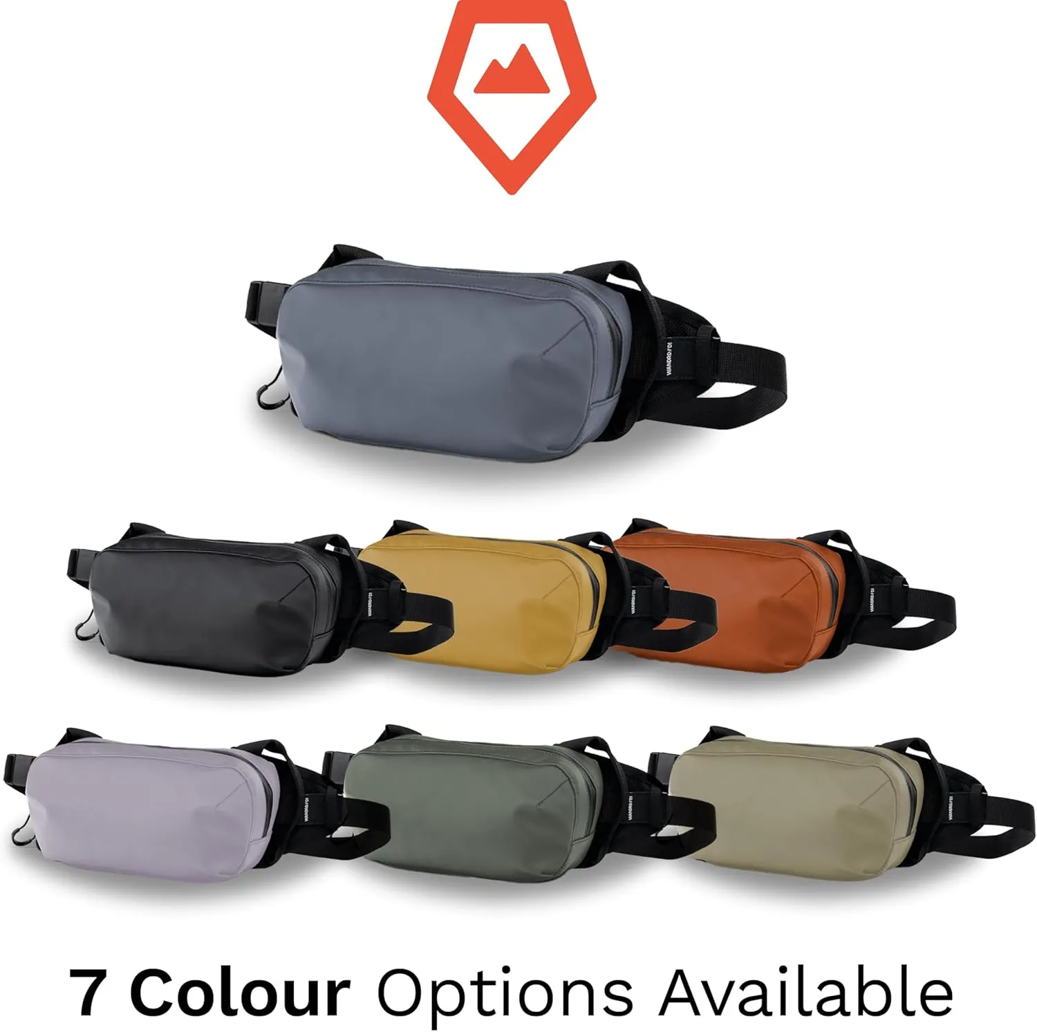 WANDRD All-New D1 Fanny Pack - Crossbody Carry Bag for Hiking, Traveling, Festivals, Sports, and More - Weather-Resistant for Phones, Wallets, Keys, and Camera (Aegean Blue)