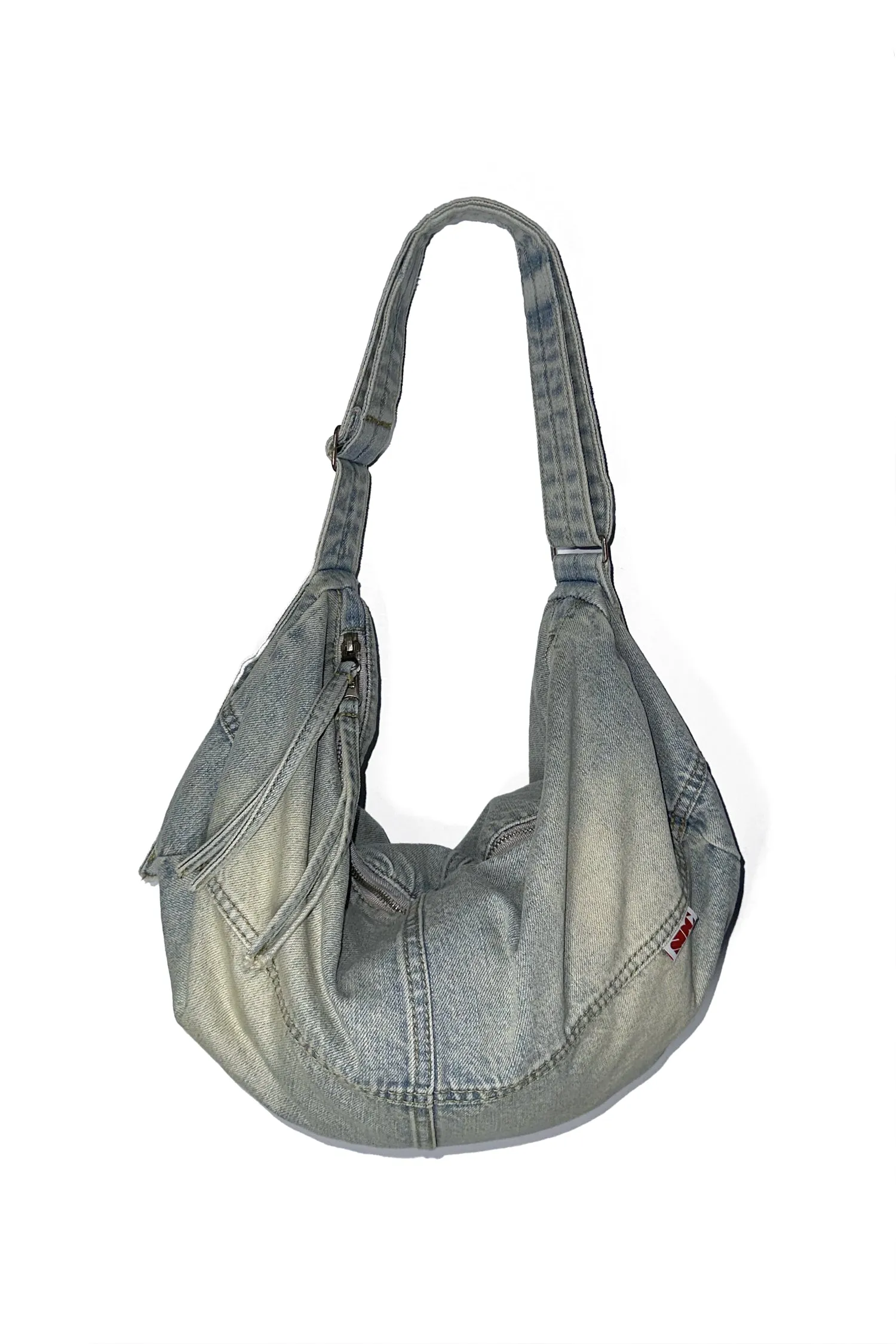Washed Denim Duffle Bag Washed Blue