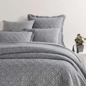 Washed Linen Black Quilt, King Size, Black Solid Pattern