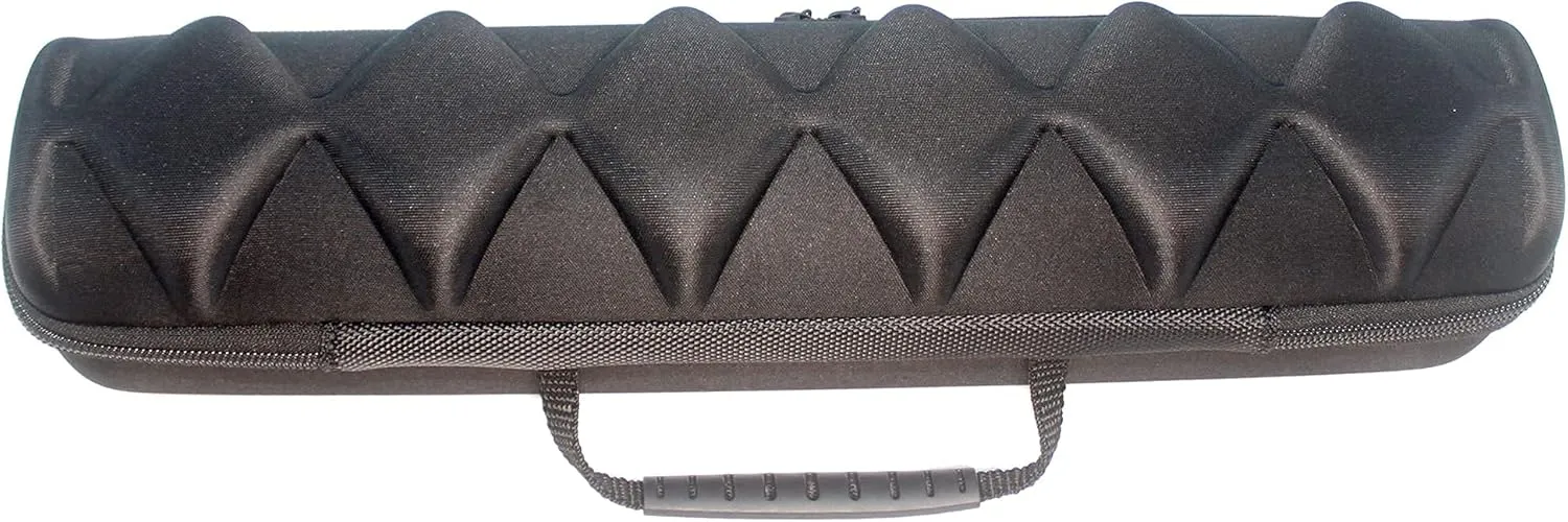 Watch roll travel case organizer for 6 watches, Storage Organizer and Display with innovative watch pillow, fit large up to 60mm faced watches (Black, 6 Slot)
